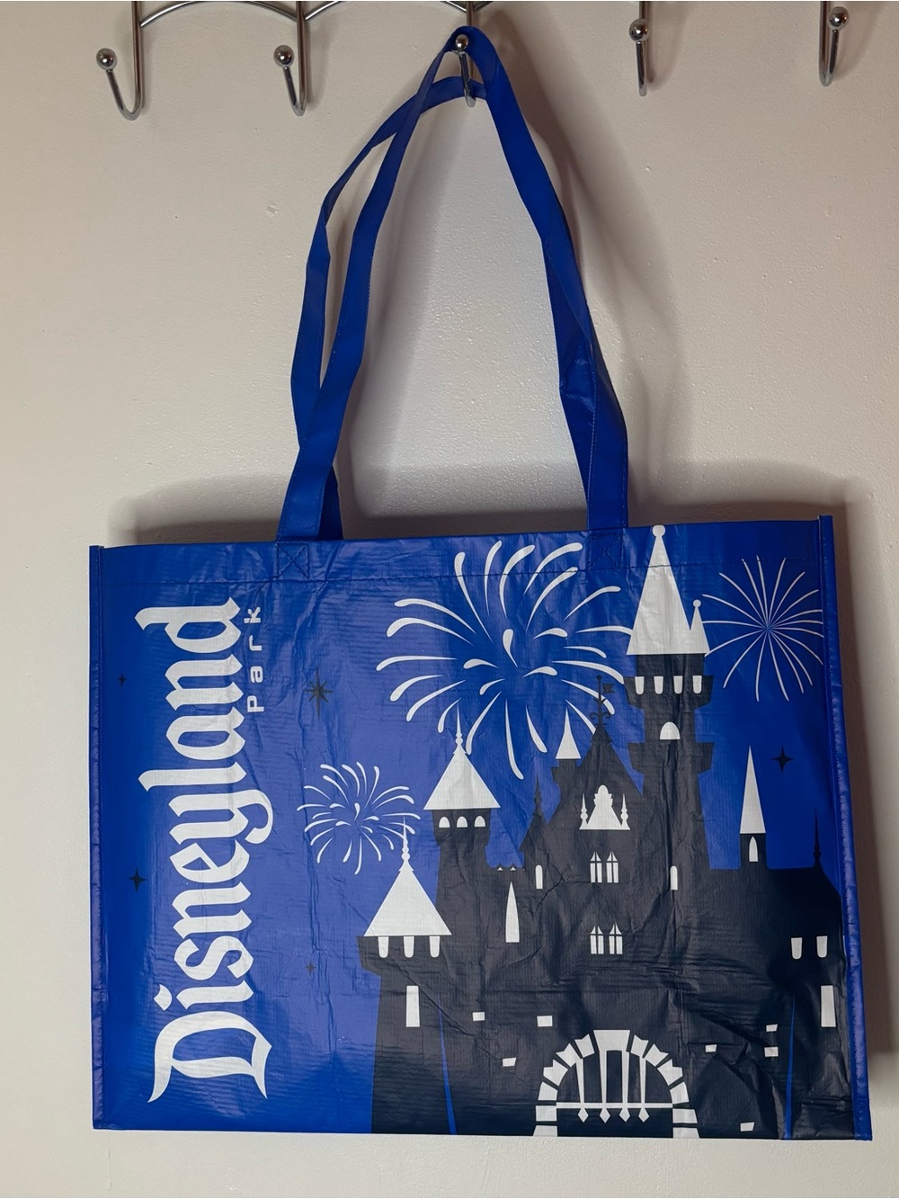 Disney Blue Castle & Fireworks Reusable Tote